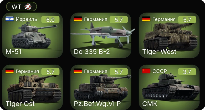 WT — Do 335 B-2 | M-51 | P-63A-5 | Sd.Kfz.234/2 | СМК