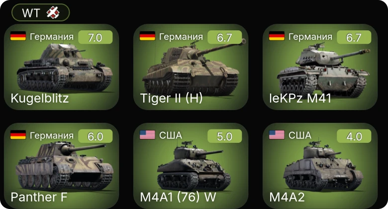 WT — 7 ранг: 1шт