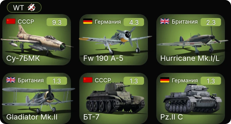 WT — 6 ранг: 1шт
