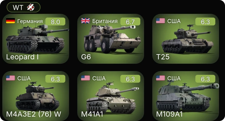 WT — 5 ранг: 1шт