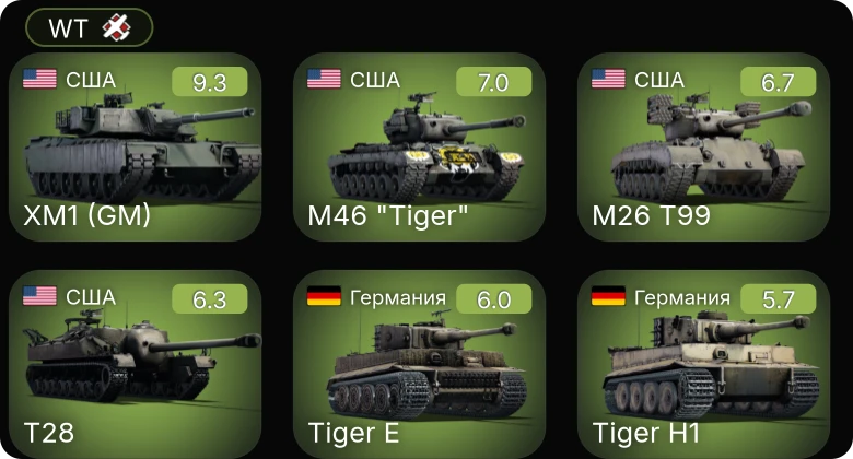 WT — 6 ранг: 1шт