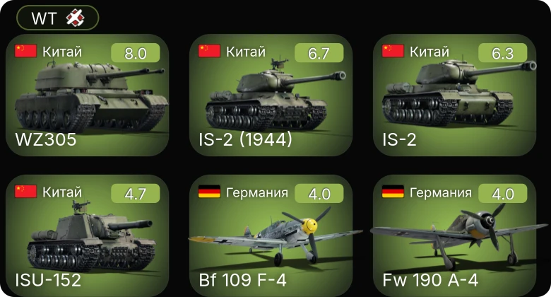 WT — 5 ранг: 1шт