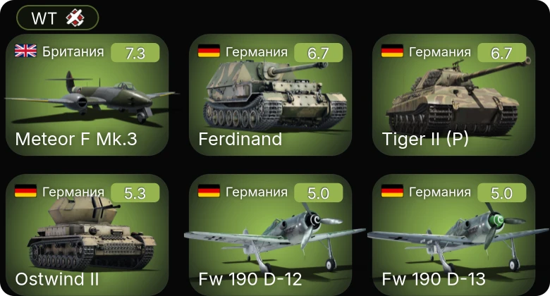 WT — 5 ранг: 1шт