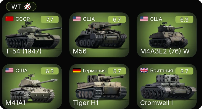 WT — 5 ранг: 1шт