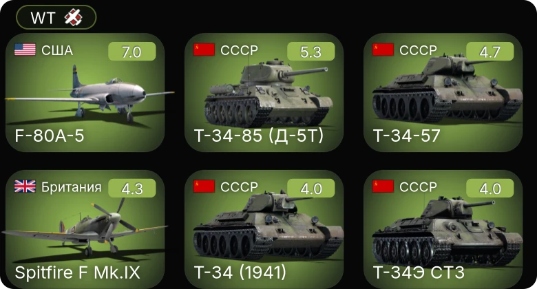 WT — 5 ранг: 1шт