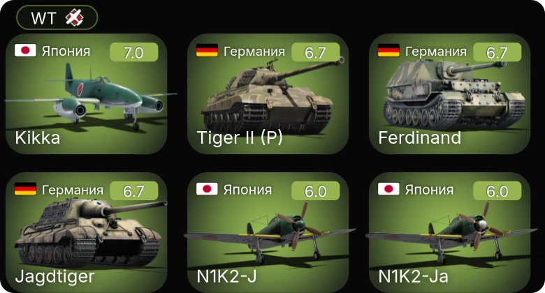 WT — 5 ранг: 1шт