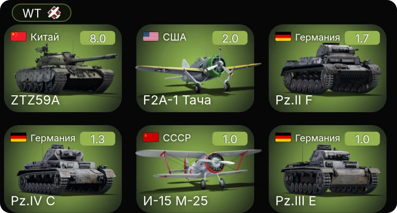 WT — 5 ранг: 1шт