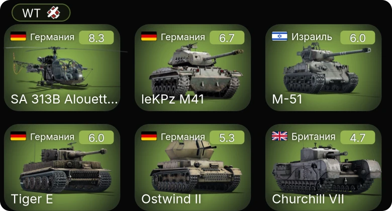 WT — 5 ранг: 1шт