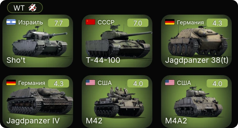 WT — 5 ранг: 1шт