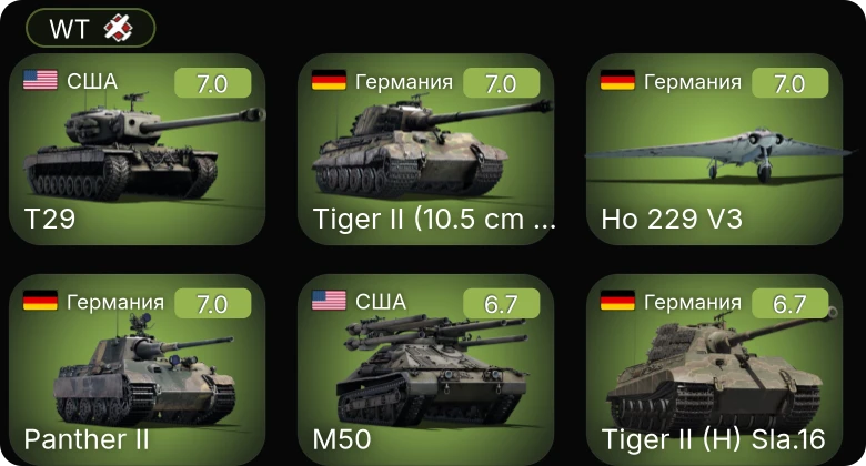 WT — 5 ранг: 1шт
