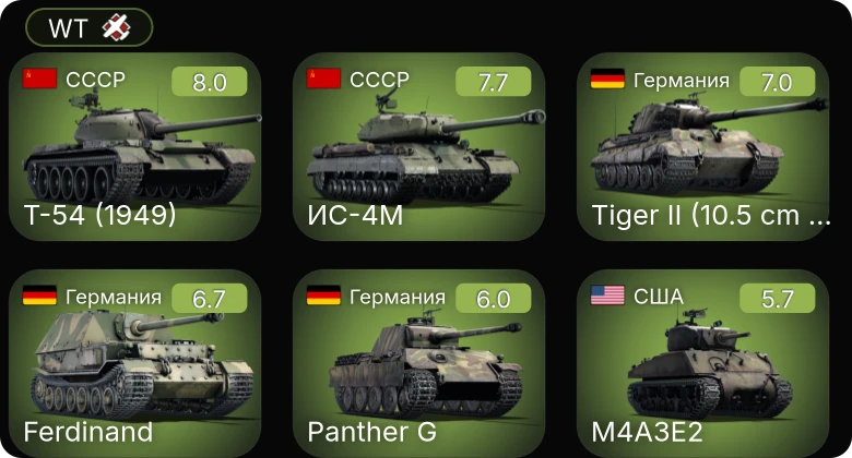 WT — 5 ранг: 2шт