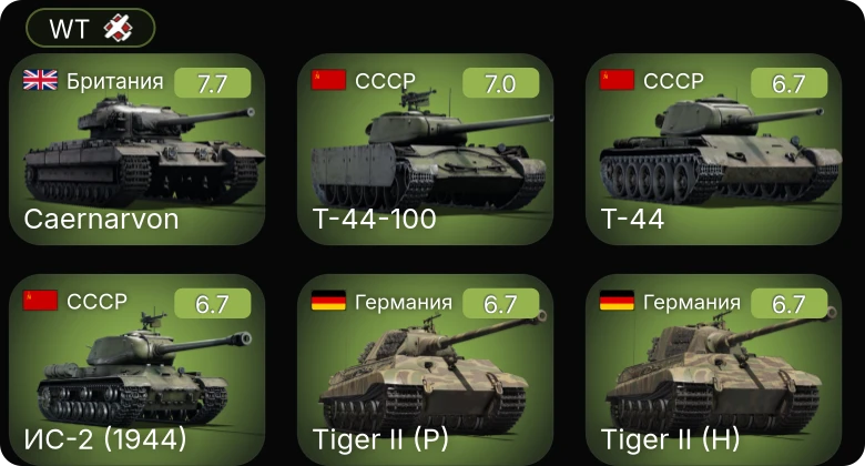 WT — 5 ранг: 2шт