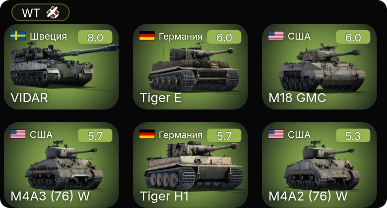 WT — 5 ранг: 1шт