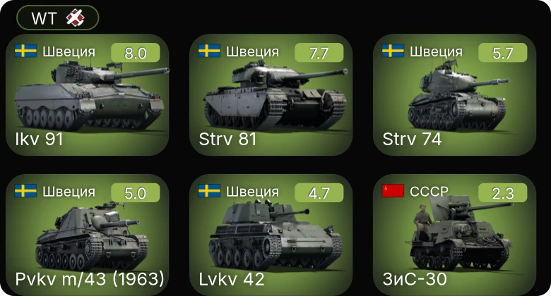 WT — 5 ранг: 2шт