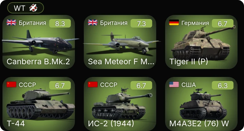WT — 5 ранг: 2шт