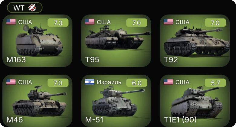 WT — 5 ранг: 2шт