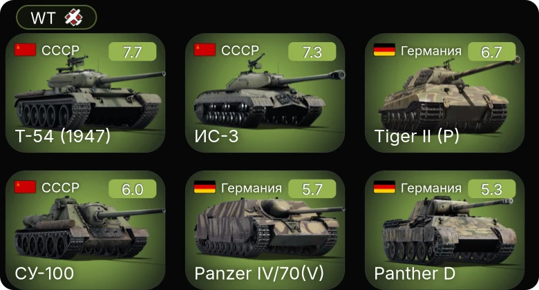 WT — 5 ранг: 2шт