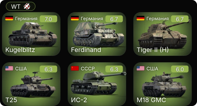 WT — T25 | ИС-2 | M42 | M4A3 (76) W | M18 GMC