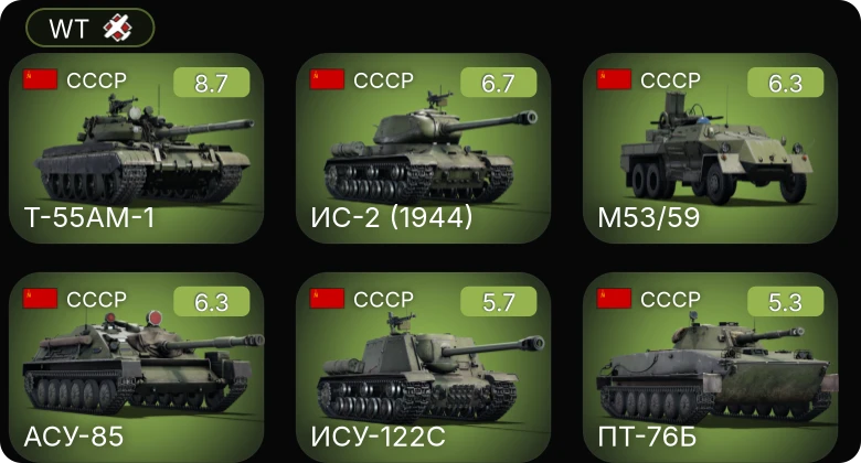 WT — 6 ранг: 1шт