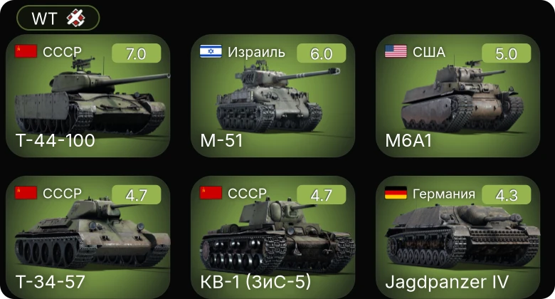 WT — 5 ранг: 1шт