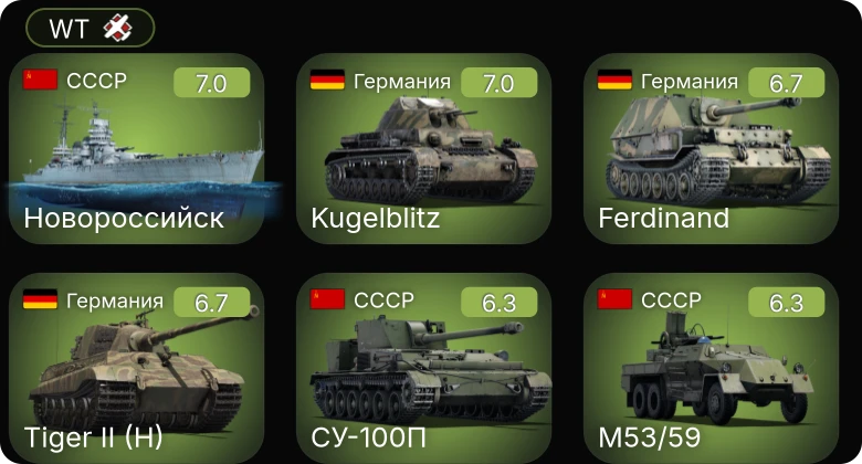 WT — 6 ранг: 1шт