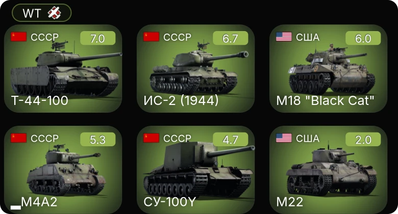 WT — 5 ранг: 1шт