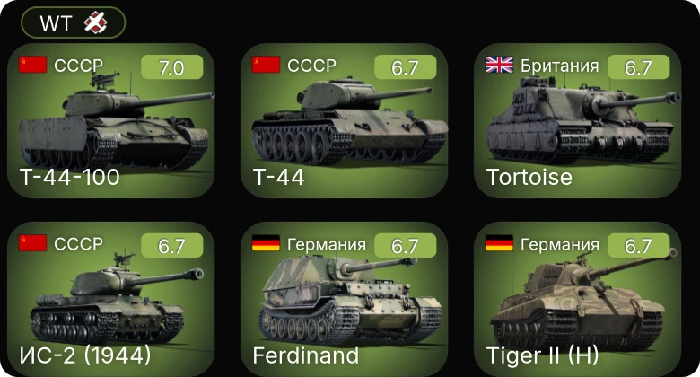 WT — 5 ранг: 1шт
