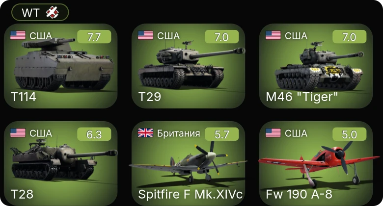 WT — 5 ранг: 1шт