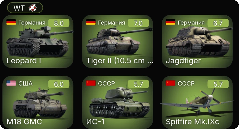 WT — 5 ранг: 1шт