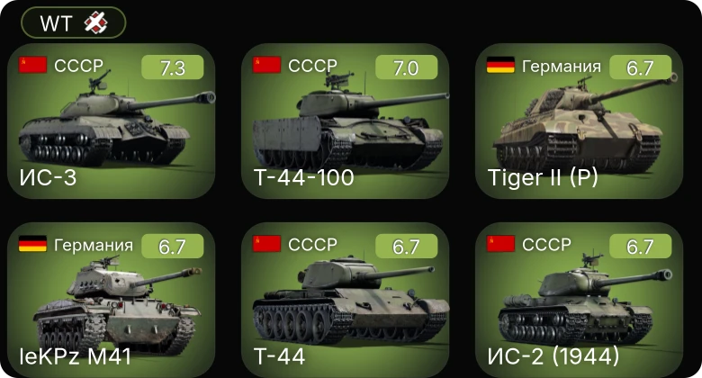 WT — 5 ранг: 2шт