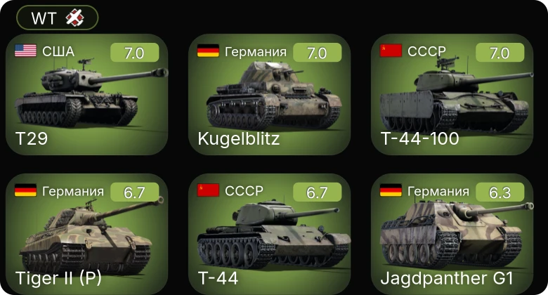 WT — 5 ранг: 1шт