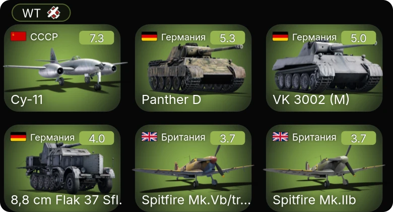 WT — 5 ранг: 1шт