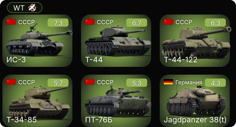 WT — 5 ранг: 1шт