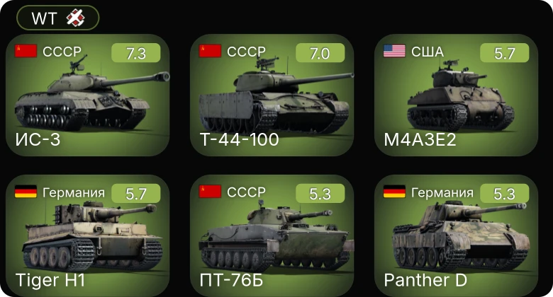 WT — 5 ранг: 2шт