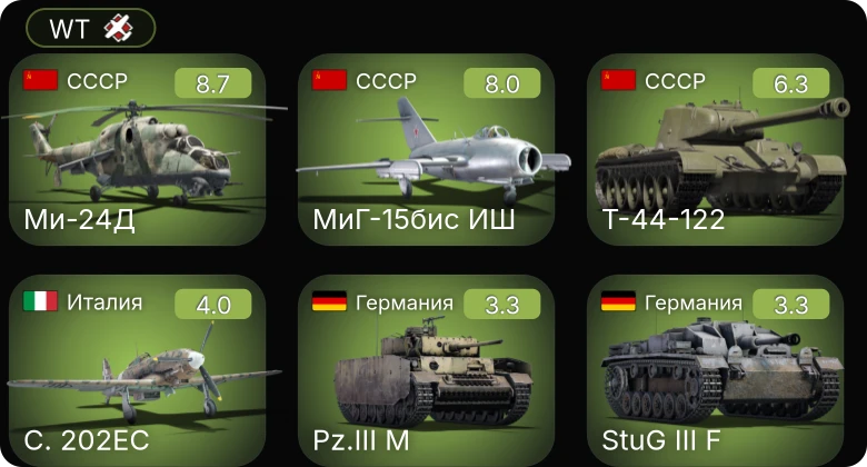 WT — 5 ранг: 2шт