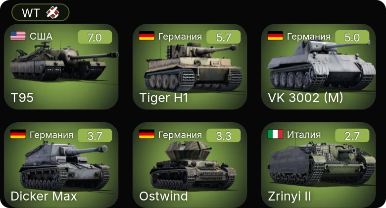 WT — 5 ранг: 1шт