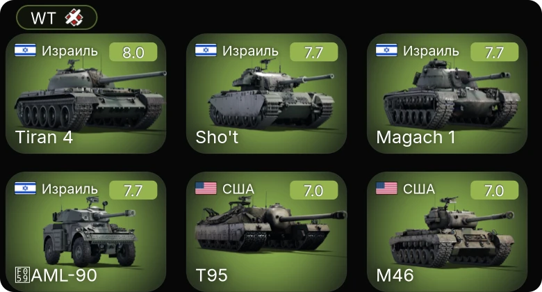 WT — 5 ранг: 2шт