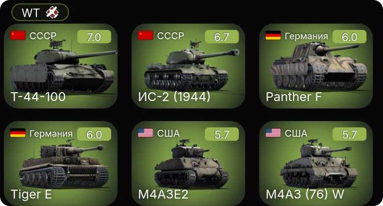WT — 5 ранг: 1шт