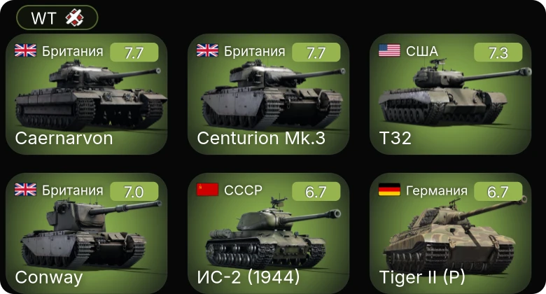 WT — 5 ранг: 2шт