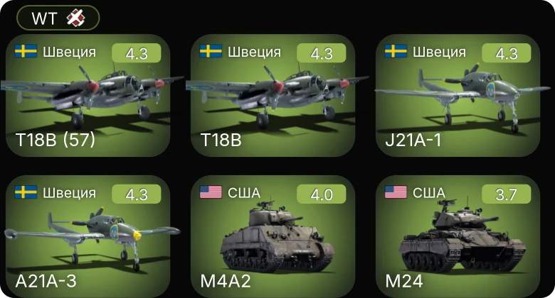WT — A21A-3 | J21A-1 | M24 | J22-B | T18B