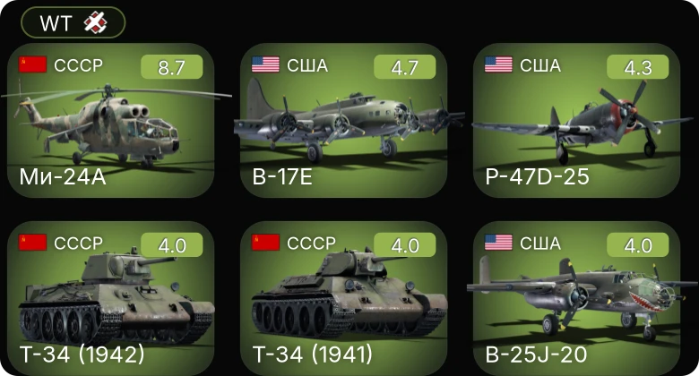 WT — 5 ранг: 1шт
