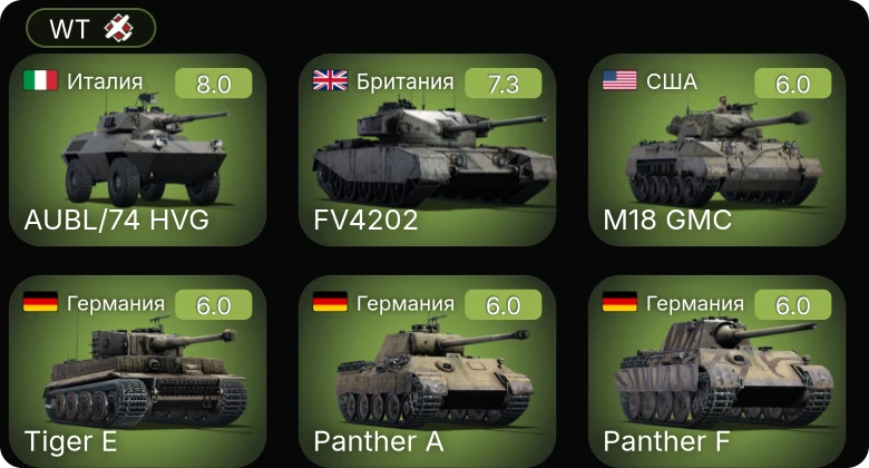 WT — 5 ранг: 1шт