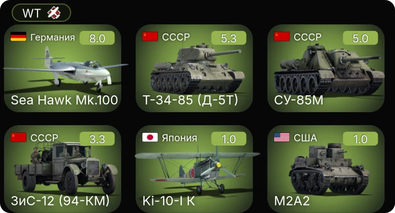 WT — 5 ранг: 1шт