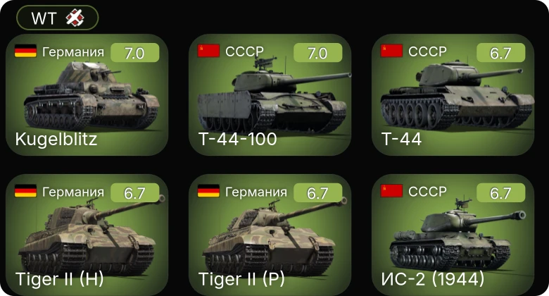 WT — 5 ранг: 1шт
