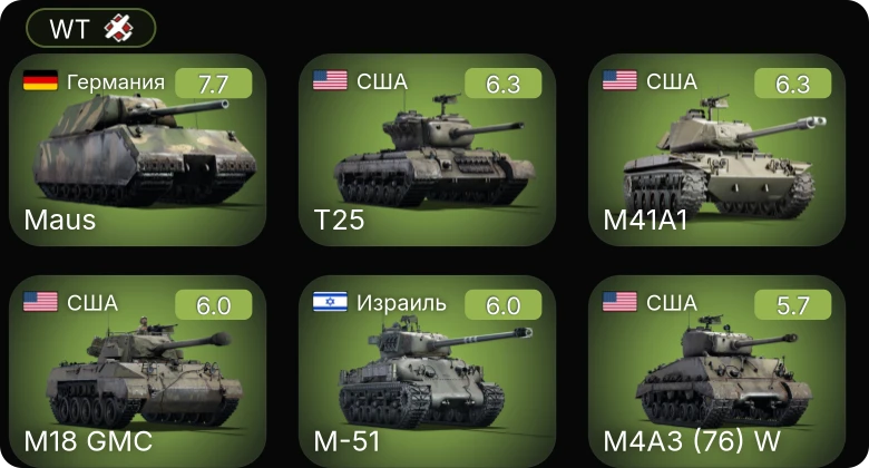 WT — 5 ранг: 1шт