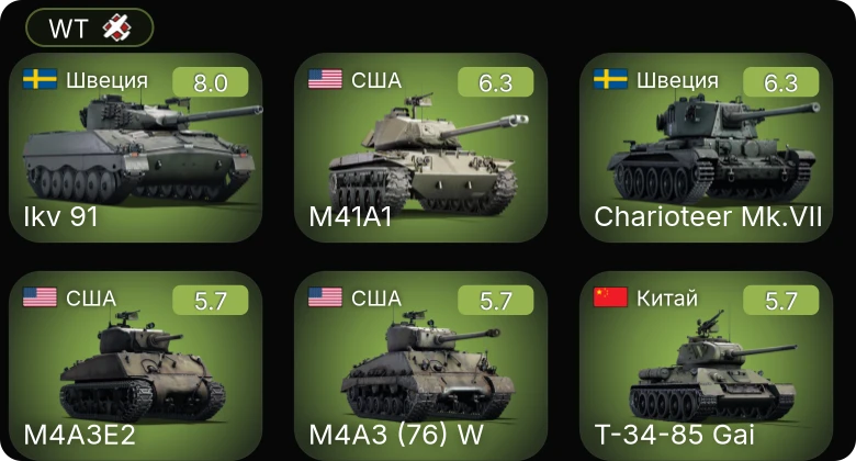 WT — 5 ранг: 1шт