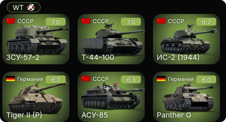 WT — 5 ранг: 2шт