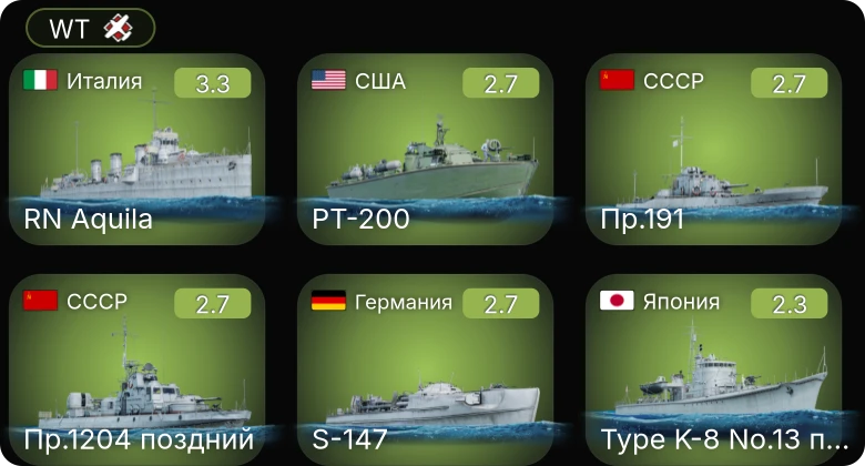 WT — PT-314 | PT-200 | S-147 | Пр.123К | Пр.1124 поздний