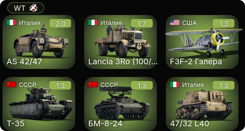 WT — BF2C-1 | F3F-2 Гэлера | OS2U-1 | P-26A-33 | P-26B-35