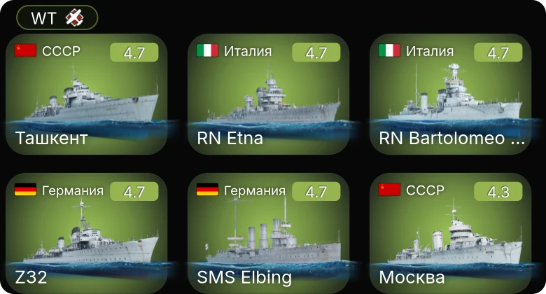 WT — SMS Elbing | S-147 | Пр.1204 поздний | Ташкент | RN Bartolomeo Colleoni